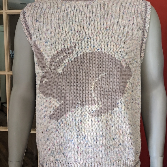 JP Knits Bunny sweater vest👯‍♀️🐇